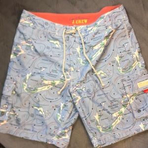 J Crew Swim Trunks Size 36